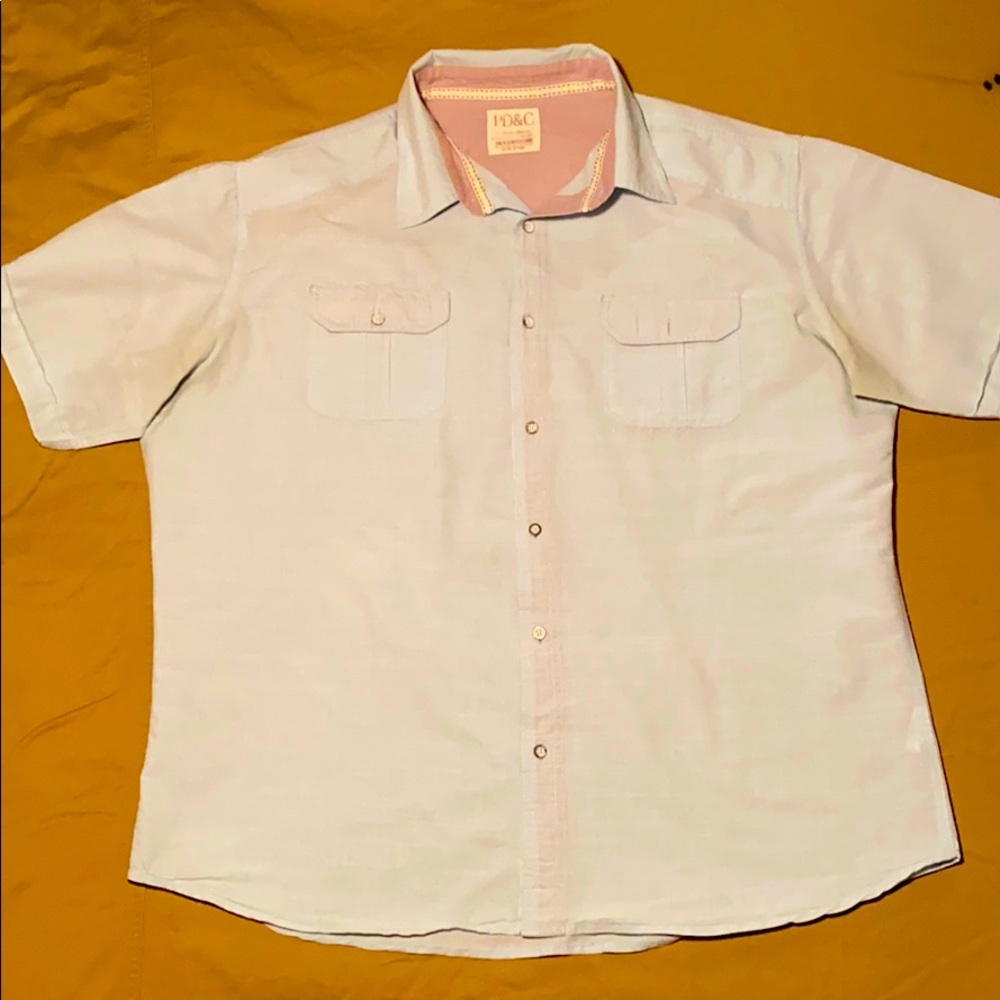 Aqua, Cotton Button Down,